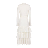 The Perfect White Long Sleeve Maxi Shirt Dress