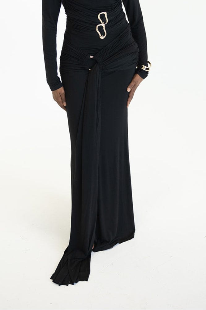 lita maxi dress Lita Couture Vallee Wrap-effect Maxi Dress
