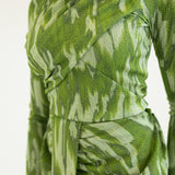 Owo Asymmetrical Drape Long Sleeve Top