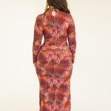 Liv Long Sleeve Mesh Dress in Wild Things