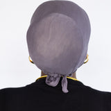 Satin Lined Undercap in Dark Gray