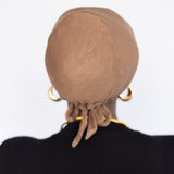 Satin Lined Undercap in Dark Brown