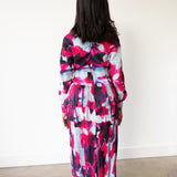 Lara Printed Plisse Maxi Dress