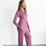 The Perfect Jumpsuit in Amethyst Purple