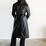 Jade 2-in-1 Convertible Vegan Leather Jacket in Black