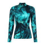 Omi High Neck Long Sleeve Top