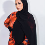 Premium Chiffon Scarf in Black