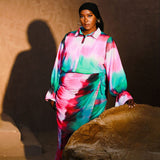 Nawra Chiffon Long Sleeve Top