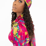 RIMI Printed Chiffon Scarf