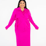 Nesrine Long Sleeve Button Up Maxi Dress