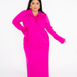 Nesrine Long Sleeve Button Up Maxi Dress