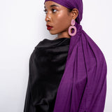 Premium Jersey Scarf in Amethyst