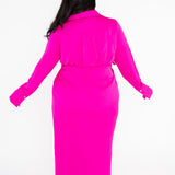 Nesrine Long Sleeve Button Up Maxi Dress