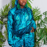 Omi Long Sleeve Shirt with Lace Up Back