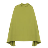 Tiwa Cape Top and Plisse Skirt Set in Olive Green