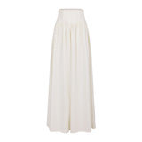 The Perfect White High Waist Corset Wide Leg Pants