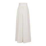 The Perfect White High Waist Corset Wide Leg Pants