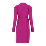 Amaya Power Suit Long Blazer Berry