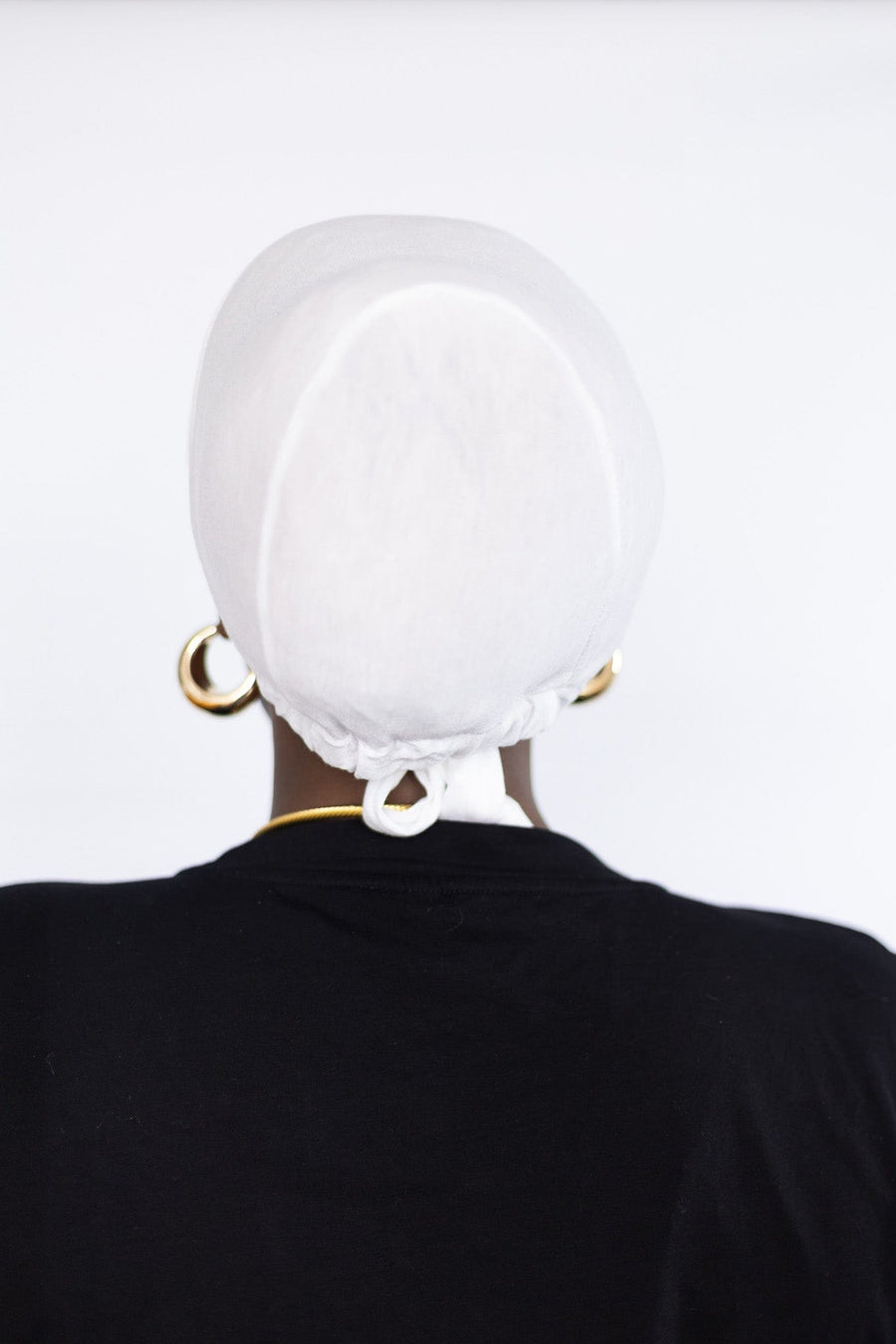 Satin Lined Undercap in White