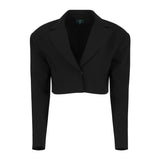Amaya Power Suit Cropped Blazer