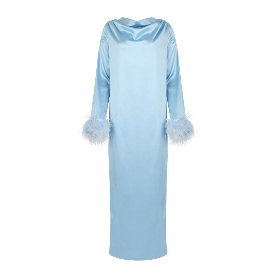 Bilquees Long Feather Sleeve Dress