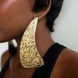 Tru Exaggerated Textured Earrings
