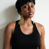 Tru Exaggerated Textured Earrings