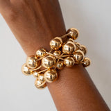 Shadia Golden Sphere Bracelet Stack (Set of 6)