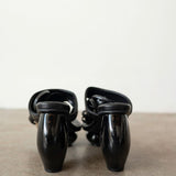 Lala Lace-Up Platform Sandals in Black