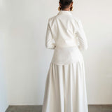 The Perfect White High Waist Corset Wide Leg Pants