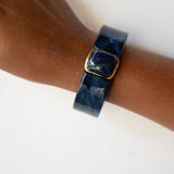 Vintage Acrylic Bangle Blue