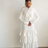 The Perfect White Long Sleeve Maxi Shirt Dress