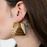 Nina Geometric Hoop Earrings