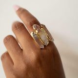 Aman Gemstone and Gold Ring