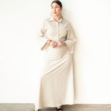 Ola Pinstripe Maxi Skirt