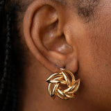 Dina Knot Earrings Gold
