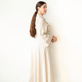 Ola Pinstripe Maxi Skirt