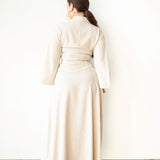 Ola Pinstripe Maxi Skirt