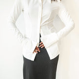 The Perfect White Shirt with Exaggerated Collar