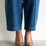 Goldie Slingback Pumps in Brown and Gold