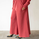 Stacy Cropped Track Pants in Red