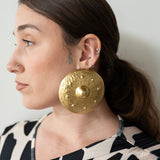 Bong Gold Foil Statement Earrings