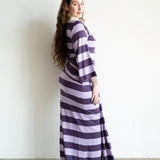 Onila Rugby Polo Maxi Dress in Purple