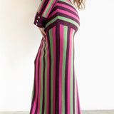 Asha Striped Knit Maxi Skirt