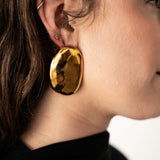 Rokaya Melted Earrings Gold