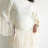 Simi Raffia Tiered Skirt
