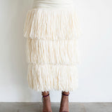 Simi Raffia Tiered Skirt