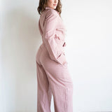 Khadi High Waist Corset Pants with Shirt Ties