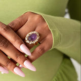 Nadie Quartz Ring Amethyst