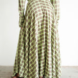 Ayaba Flowy Maxi Skirt with Shirt Ties
